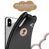 3D Soft Silicone Bear Phone Case for iPhone X XS MAX XR 6 6s 7 8 Pluscases - Kalsord