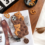 #2 Cute Chocolate Bear Cookies Soft Phone Case/Cover For iPhone