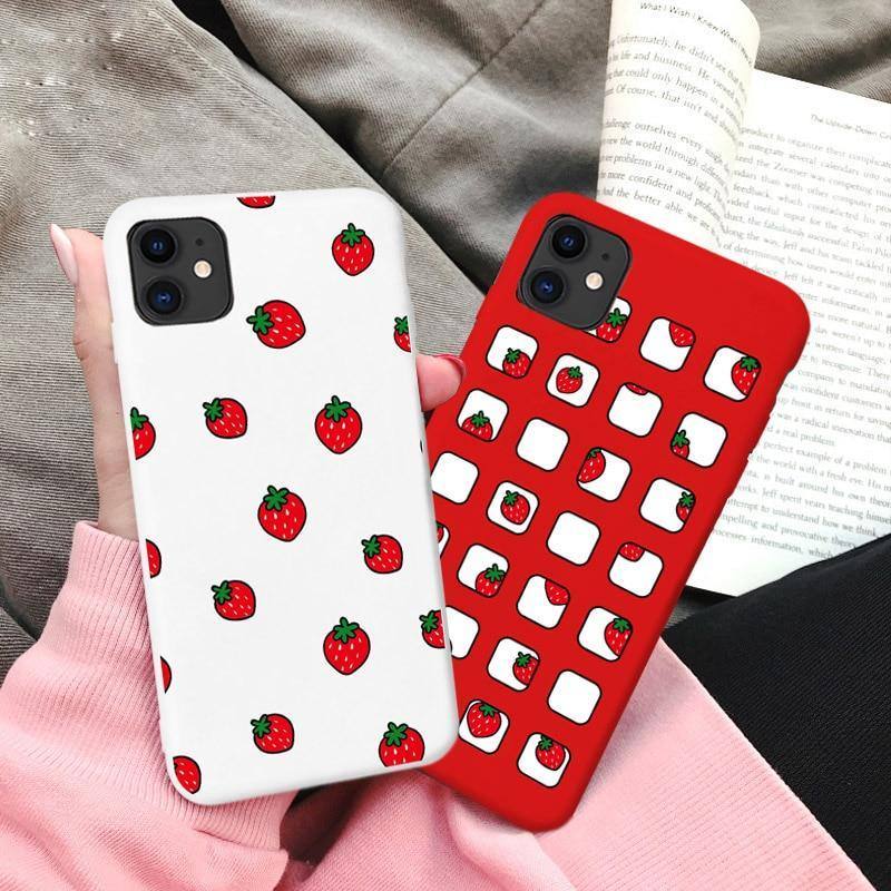 Cute Red White Summer Fruit Strawberry Phone Case/Cover iPhone
