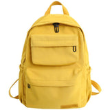 Waterproof Nylon Backpack/Bag for Women/Girls For Travel/School/College- Black Green Yellow Orange - Kalsord