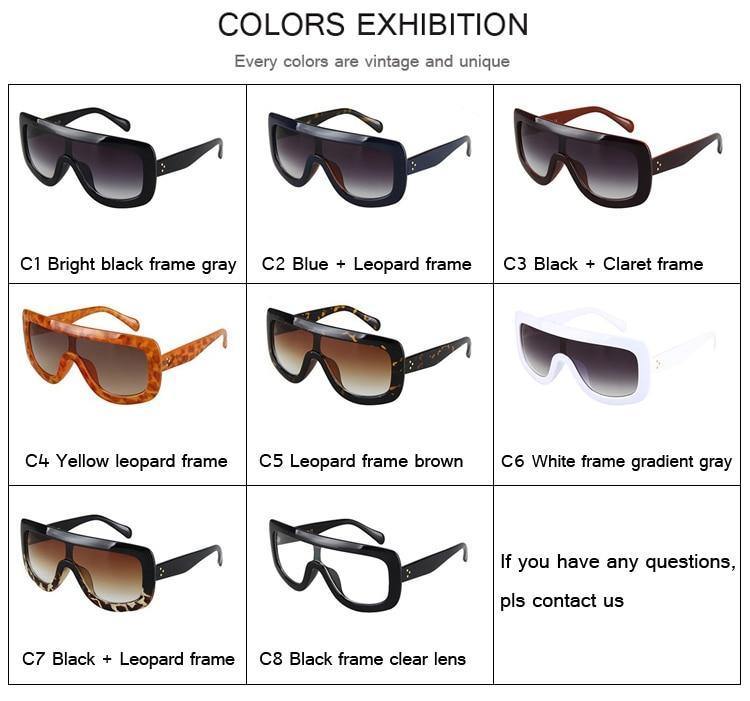 Women's Big Frame Square Sunglassessunglasses - Kalsord
