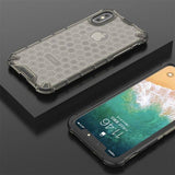 Honeycomb Textured Dual Layer Hybrid TPU + PC Phone Case For iPhone XS Max XR XS X 7 8 Plus 6 6S PlusCases - Kalsord
