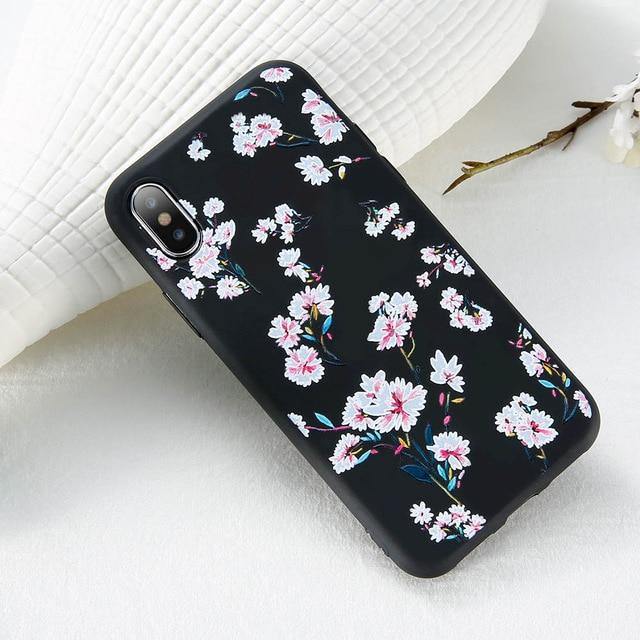 Floral Design Case For iPhone X 7 8 6 Plus 6 6s 5s 5 SECases - Kalsord