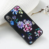 Floral Design Case For iPhone X 7 8 6 Plus 6 6s 5s 5 SECases - Kalsord