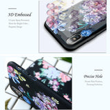 Floral Design Case For iPhone X 7 8 6 Plus 6 6s 5s 5 SECases - Kalsord