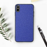 Classic Cloth Textured Case For iPhone XS Max XR X 7 8 Plus 6 6sCases - Kalsord