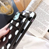 Simple Polka Black | White Pattern Phone case For iPhone 11 Pro MAX XS MAX XR 7 8 6 6s Pluscases - Kalsord