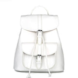 Women's Drawstring Faux Leather Backpack For Teenage Girls | School Bags | Trendy Vintage Bag