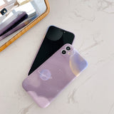 Pinkish Mauve Frosted Space Stars Planet Phone Case/Cover for iPhone