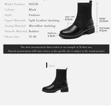 Women's Leather Winter Sock Boots - Kalsord
