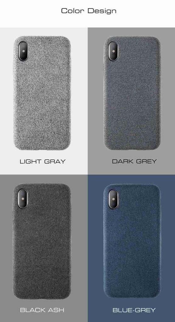 Luxury Cloth Texture TPU Silicone Case For iPhone 7 6 X XS MAX  8 6 6s 7 plusCases - Kalsord