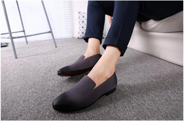 Men's Pointed Toe Gradient Slip-On Shoe | Loafer - Kalsord