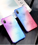 Two Color Gradient TPU Silicone Case For iPhone X 10 8 8 Plus 6 6S 7 PlusCases - Kalsord