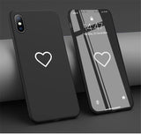 Minimalist Heart Phone Case for iPhone XS Max XR Xs X 6 6S 7 8 Pluscases - Kalsord