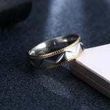 Women's Carved Stainless Steel RingRings - Kalsord