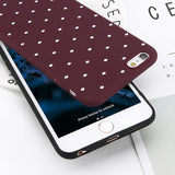 Simple Polka Dot Phone Case For iPhone 6 6s Plus XS Max XR X 8 7 Plus 5 S SECases - Kalsord