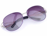 Women's Polarized Crystal Frame Sunglasses