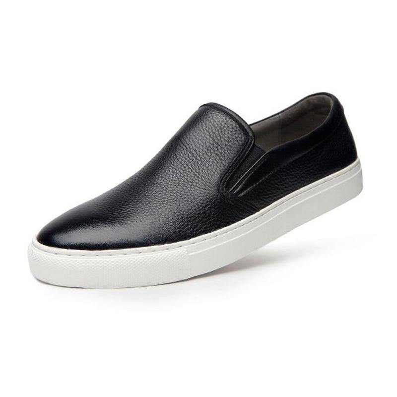 Men's Genuine Leather Slip-On British Loafer – Kalsord