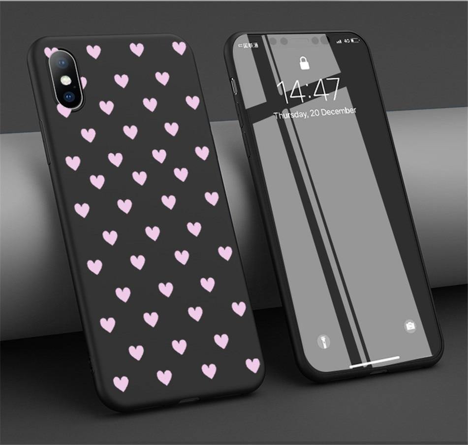 Minimalist Heart Phone Case for iPhone XS Max XR Xs X 6 6S 7 8 Pluscases - Kalsord