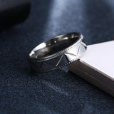 Women's Carved Stainless Steel RingRings - Kalsord