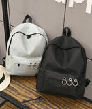 Women's Canvas Backpack- Black, Blue, Grey, Purple, Pinkbags - Kalsord