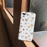 Lovely Mirror Hearts Phone Case For iPhone X 6 6s 7 8 plusCases - Kalsord