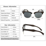 Polarized Wooden Retro Sunglasses w/ Gift Boxsunglasses - Kalsord