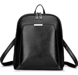 Women's | Girls Genuine Leather Casual Backpack For School Travel- 5 Colors