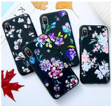 Floral Design Case For iPhone X 7 8 6 Plus 6 6s 5s 5 SECases - Kalsord