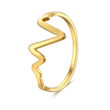 V Shaped Design Ring For Women Gold / Silver - Kalsord