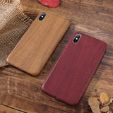 Wood Grain Textured Silicone Phone Case | Cover For Iphone 6 6S 7 7 plus 8 Plus XS Max XR Xcases - Kalsord