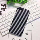 Simple Stripe Grid Phone Case For iPhone X 8 7 Plus XR XS Max 6 6S PlusCases - Kalsord