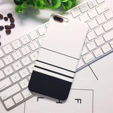 Simple Stripe Grid Phone Case For iPhone X 8 7 Plus XR XS Max 6 6S PlusCases - Kalsord