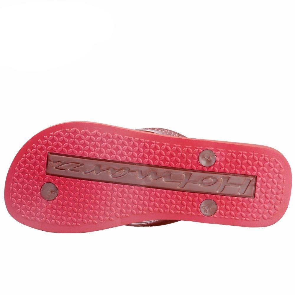 Women's Summer Red Flip Flopsandals - Kalsord