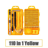 KINDLOV 112 in 1 Screwdriver Set of Screw Driver Bit Set Multi-function Precision Mobile Phone Repair Device Hand Tools Torx Hex