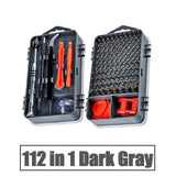 KINDLOV 112 in 1 Screwdriver Set of Screw Driver Bit Set Multi-function Precision Mobile Phone Repair Device Hand Tools Torx Hex