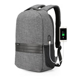 15 inch Laptop Backpack w/ USB Charging | Anti Theft Men's Travel/School Waterproof Backpack