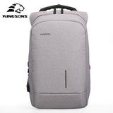 13, 15 Inches Men's Trendy Multifunction USB Charging/Anti-Theft Laptop Bag/Backpack