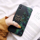 Abstract Flowers | Leaves Phone Case For iPhone XR XS Max XCases - Kalsord