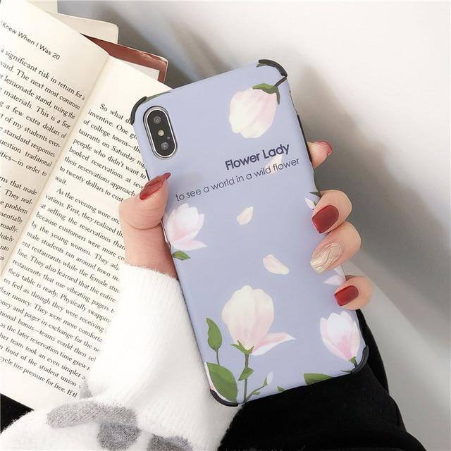 Abstract Flowers | Leaves Phone Case For iPhone 6 6S 7 8 PlusCases - Kalsord