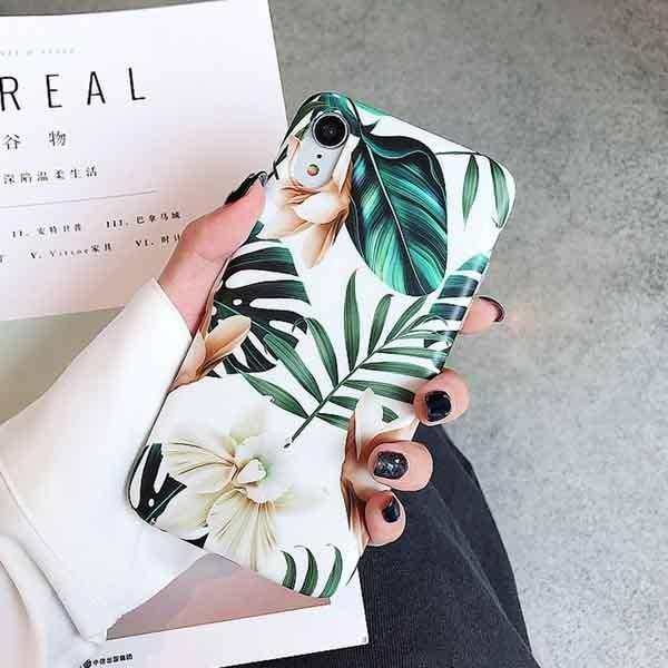 Retro Floral Art  | Leaf Phone Case For iPhone 6 6S 7 8 Pluscases - Kalsord
