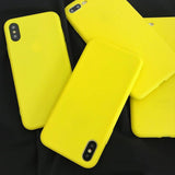 Lemon Yellow Case For iPhone 6 6S 7 8 Plus X XS XR XS Max