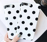 Polka Dot Phone Case For iPhone XS XR XS Max X 6 6S 7 8 Plus