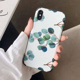 Cute Vivid Leaf | Nature Phone Case For iPhone XR XS Max 6 6S 7 8 Plus Xcases - Kalsord