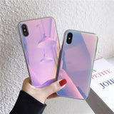 Iridescent Rainbow Laser Glass Phone Case/Cover For iPhonecases - Kalsord