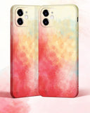 Silicone Gradient Watercolor Phone Case/Cover For iPhone