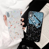 Clear Colorful Star Bling Glitter Phone Case For iPhone X XS Max XR X 6 6S 7 8 Pluscases - Kalsord