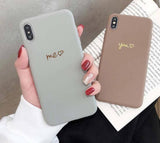 ME & YOU Soft Phone Case Cover For iPhone 6 6S 7 8 Plus XS Max XR X