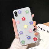 Soft Clear Silicone Floral | Heart Phone Case For iPhone X XS Max XR 6 6S 7 8 Pluscases - Kalsord