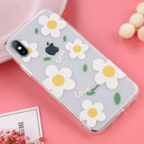 Soft Clear Silicone Floral | Heart Phone Case For iPhone X XS Max XR 6 6S 7 8 Pluscases - Kalsord